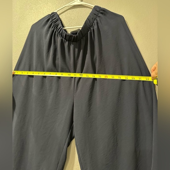 RAE MODE Elegant Navy Women's Wide-Leg Pants - Picture 6 of 10